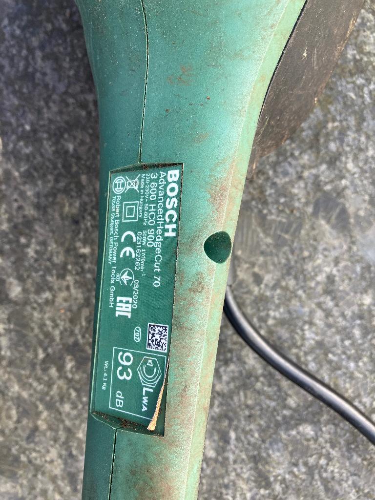 Bosch heggenschaar blad 70cm AdvancedHedgeCut 70, Tuin en Terras, Ophalen, Gebruikt, Elektrisch, Bosch