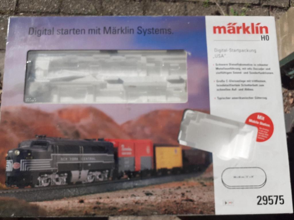 Märklin opbergdoos voor Startset “USA” (artnr. 29575), Wisselstroom, Gebruikt, Overige typen, Ophalen of Verzenden