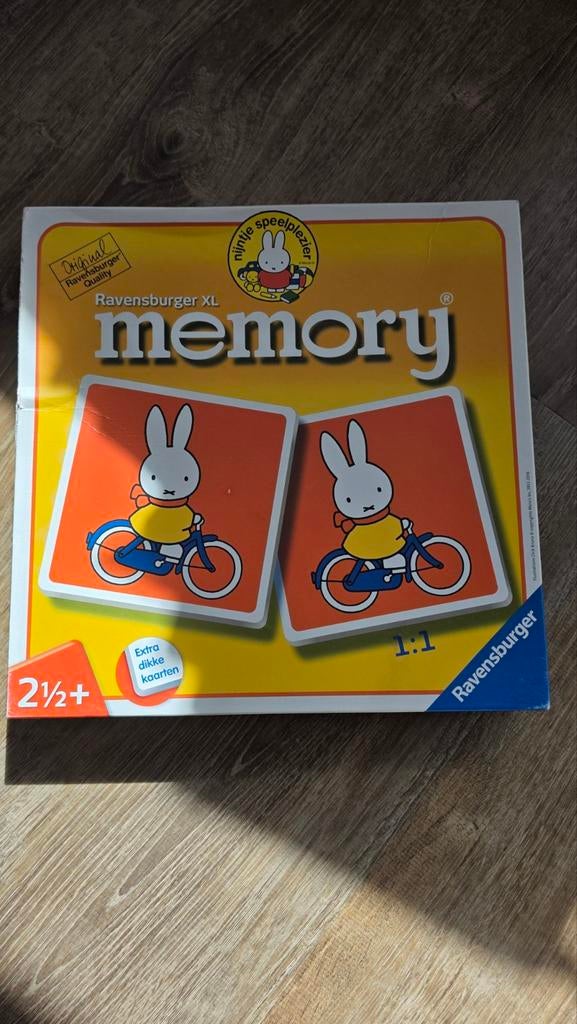 Ravensburger nijntje XL memory, Ophalen of Verzenden, Speelset