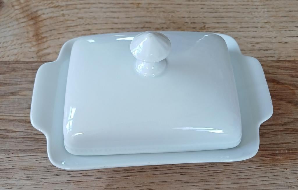 Witte botervloot van Bareuther Waldsassen Bavaria, Keramiek, Overige typen, Ophalen of Verzenden, Zo goed als nieuw