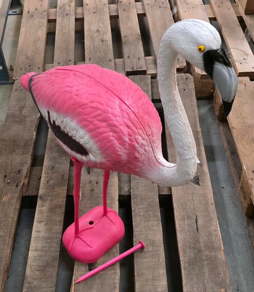 Flamingo staand uit kunststof 80cm. Nieuw, Ophalen of Verzenden, Nieuw