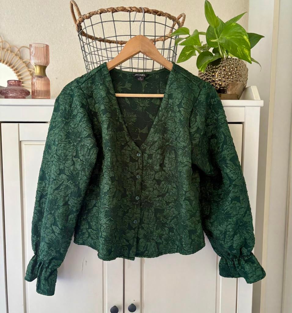 Monki vestje maat M, Kleding | Dames, Truien en Vesten, Ophalen of Verzenden, Zo goed als nieuw, Maat 38/40 (M), Groen