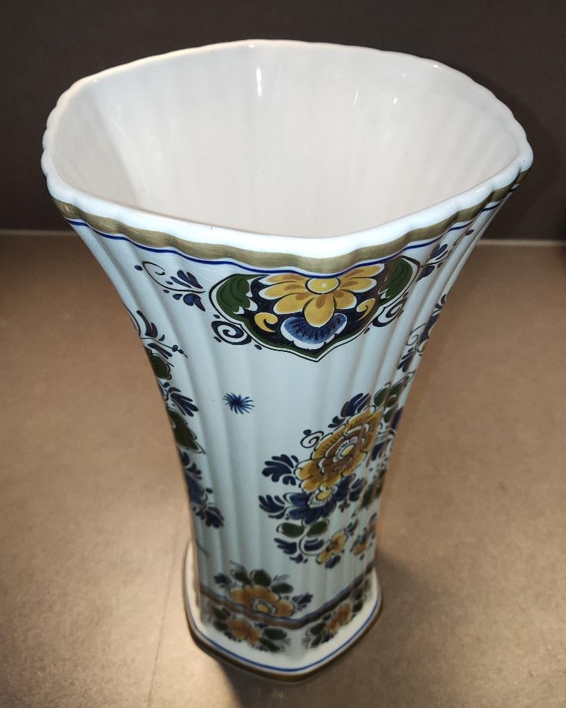 Delfts Polychroom vaas, Antiek en Kunst, Ophalen of Verzenden