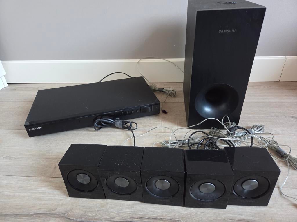 Samsung Home Cinema Set met Subwoofer en 5 Speakers, Overige merken, Gebruikt, Blu-ray-speler, Ophalen of Verzenden