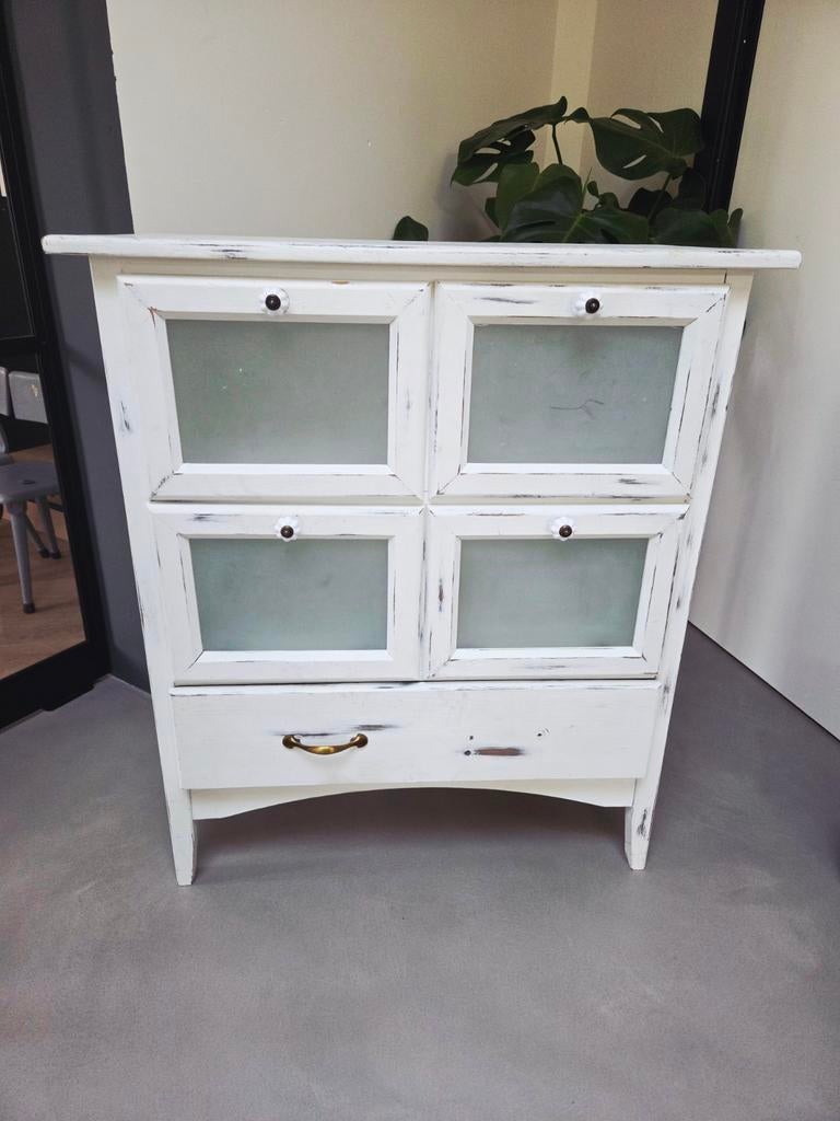 Witte kast, Ophalen, Gebruikt, 5 laden of meer, 50 tot 100 cm