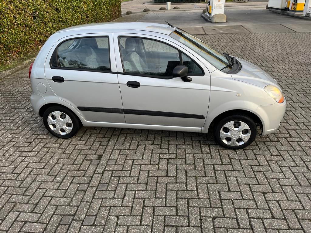 Chevrolet Matiz 0.8/Km177.393NAP/BJ:2009/Nieuwe APK/Trekhaak, Auto's, Voorwielaandrijving, Stof, Origineel Nederlands, Grijs