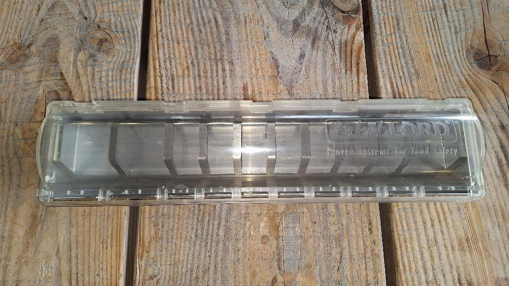 Labellord RVS HACCP sticker Labeldispenser, ., Overige supermarkten, Ophalen of Verzenden, .