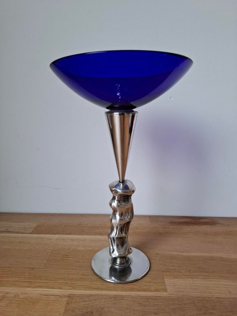 Schaal zwaar verzilverde voet David Palterer and Borek Sipek, Ophalen of Verzenden