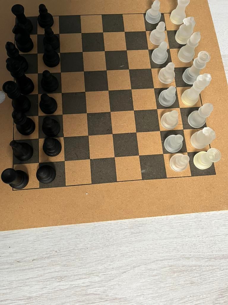 Te koop schaakspel glas, Ophalen of Verzenden, Zo goed als nieuw