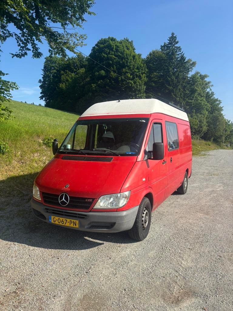 Leuke Mercedes benz sprinter L1/H2 2.2 camper, Tot en met 2, Mercedes-Benz, Particulier, Mercedes