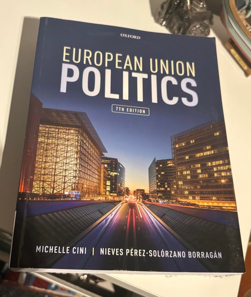 Studieboek European Union Politics 7th Edition, Boeken, Studieboeken en Cursussen, Ophalen of Verzenden, Gamma, Zo goed als nieuw