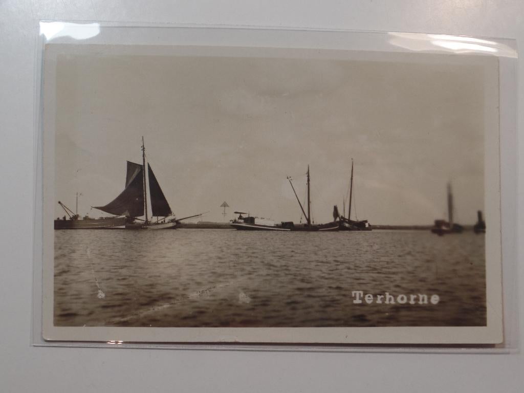 Fotokaart Terhorne zeilen, Verzamelen, Verzenden, 1920 tot 1940, Gelopen, Friesland