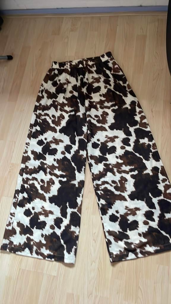 Nieuw bruin print flair broek maat X/L, Bruin, Maat 46/48 (XL) of groter, Nieuw, Ophalen of Verzenden