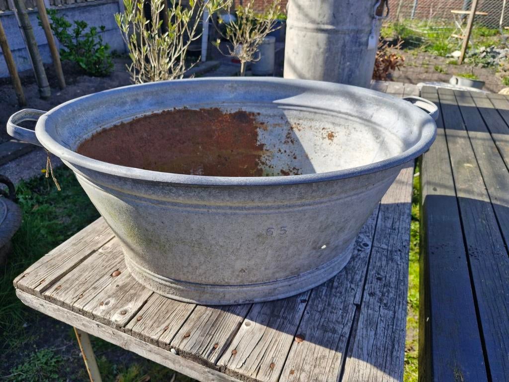 Grote zinken teil., Ophalen, Gebruikt, ., .