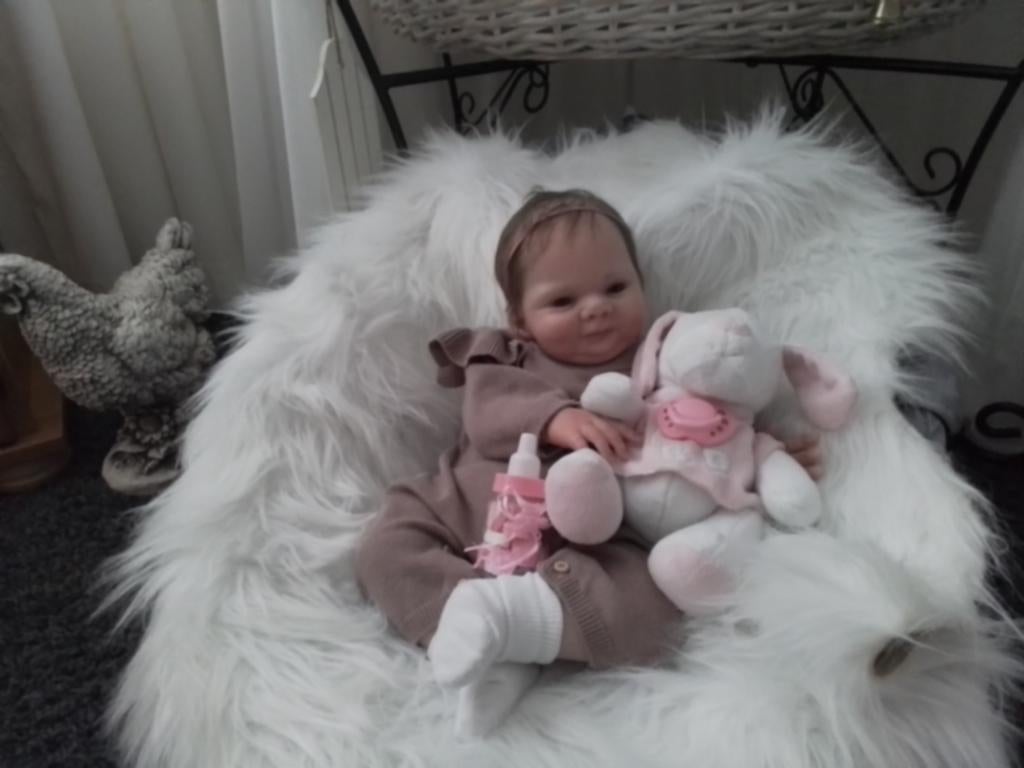 Prachtige Reborn Ellie., Verzamelen, Ophalen of Verzenden, Nieuw, Pop, Levensecht of Reborn