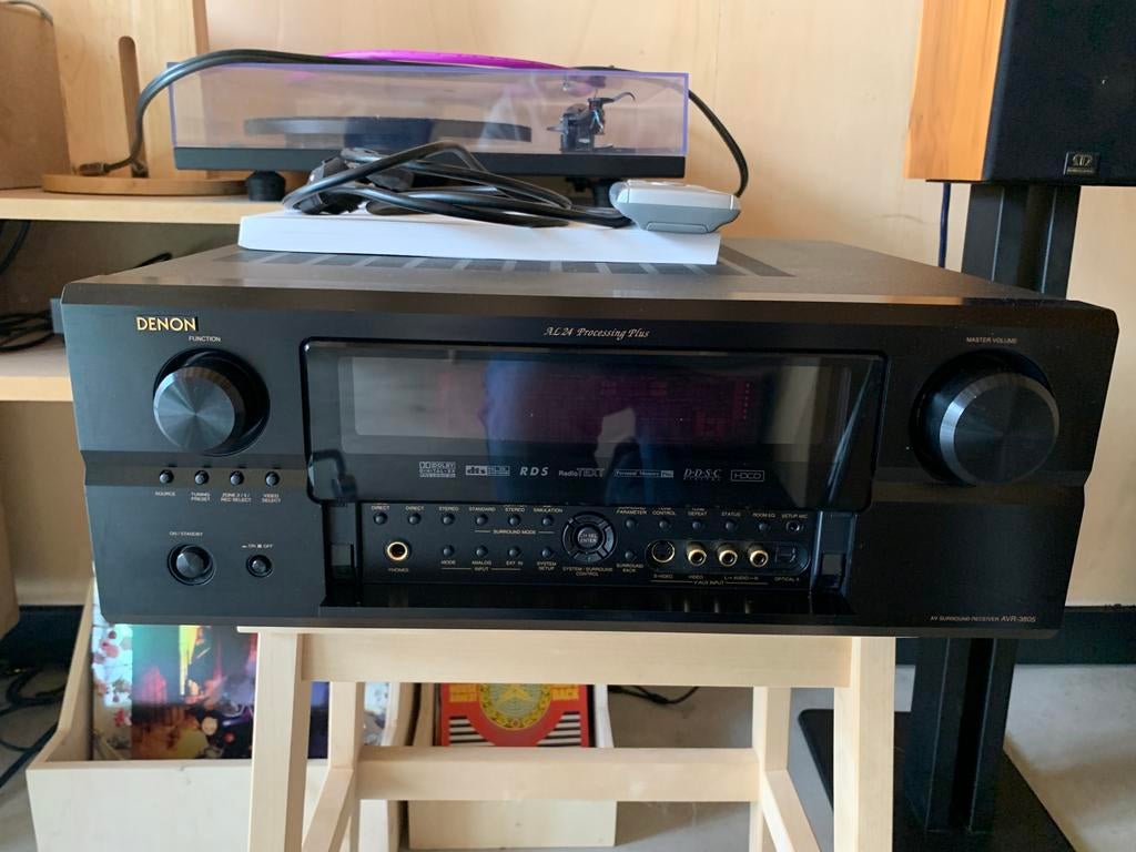 Denon AVR-3805 receiver, Ophalen, Denon, Zo goed als nieuw, 120 watt of meer