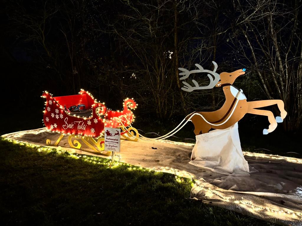 Te huur: Arrenslee met ‘lopend’ rendier, Hobby en Vrije tijd, Feestartikelen | Verhuur, Ophalen, Carnaval