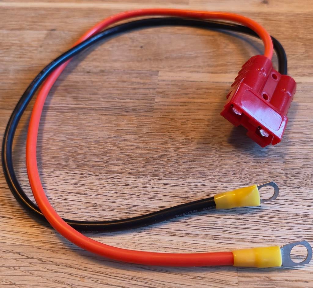 Accukabel met Anderson connector en ringkabelschoenen 50cm, Ophalen of Verzenden, Nieuw