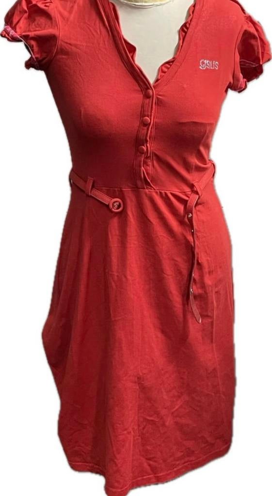 Jurk van gsus - Maat : S, Verzenden, Zo goed als nieuw, Maat 36 (S), Rood