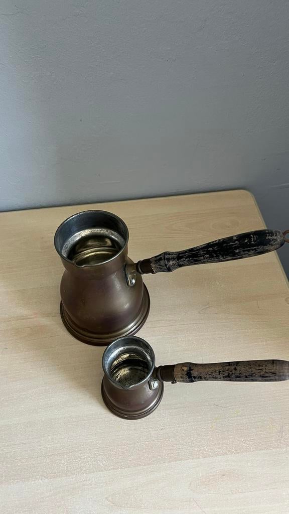 Set van 2 Arabische koffiepotten / Cezve / Ibrik, Ophalen of Verzenden