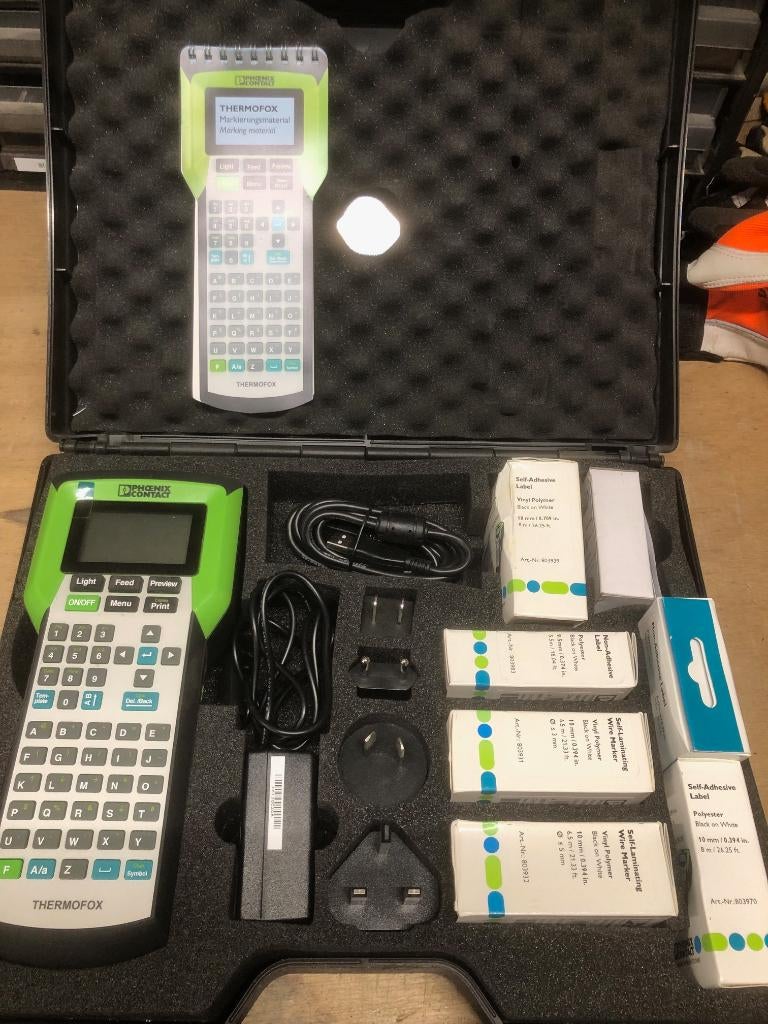 Phoenix Label Printer Thermofox set, Computers en Software, Labelprinters, Ophalen of Verzenden, Zo goed als nieuw