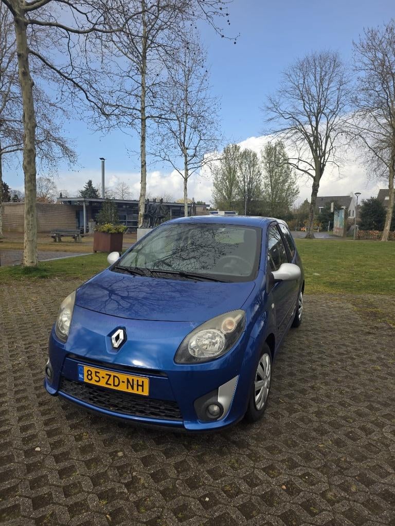 Renault Twingo 1.1 2008 Blauw met airco, Voorwielaandrijving, Twingo, 4 cilinders, Origineel Nederlands