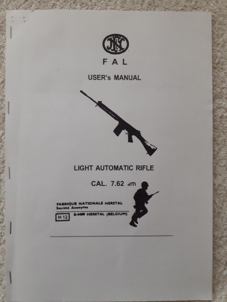 FAL Users Manual, Ophalen of Verzenden, Landmacht, Nederland, Boek of Tijdschrift