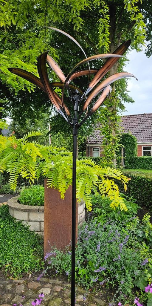 WINDMOLEN / PRAIRIE / TUINSTEKER / tuinbeeld / windspinner, Tuin en Terras, Windwijzers en Windmolens, Nieuw, Info@huisentuindecoratiemarie.nl