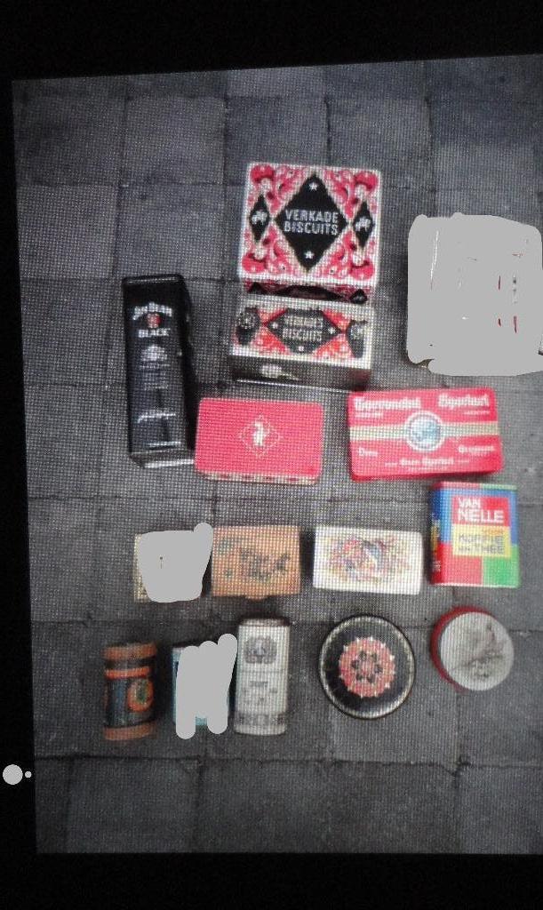 LEUKE OUDE  BLIKKEN/ TROMMELS/ BUSSEN  TE KOOP 1,- PER STUK, Ophalen of Verzenden, Gebruikt, Overige