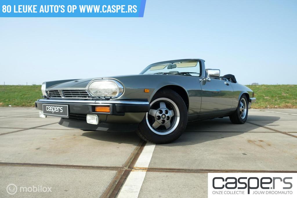 Jaguar XJS 5.3 V12 Convertible | Britse elegantie, Auto's, Jaguar, Achterwielaandrijving, Gebruikt, Zwart, 4 stoelen
