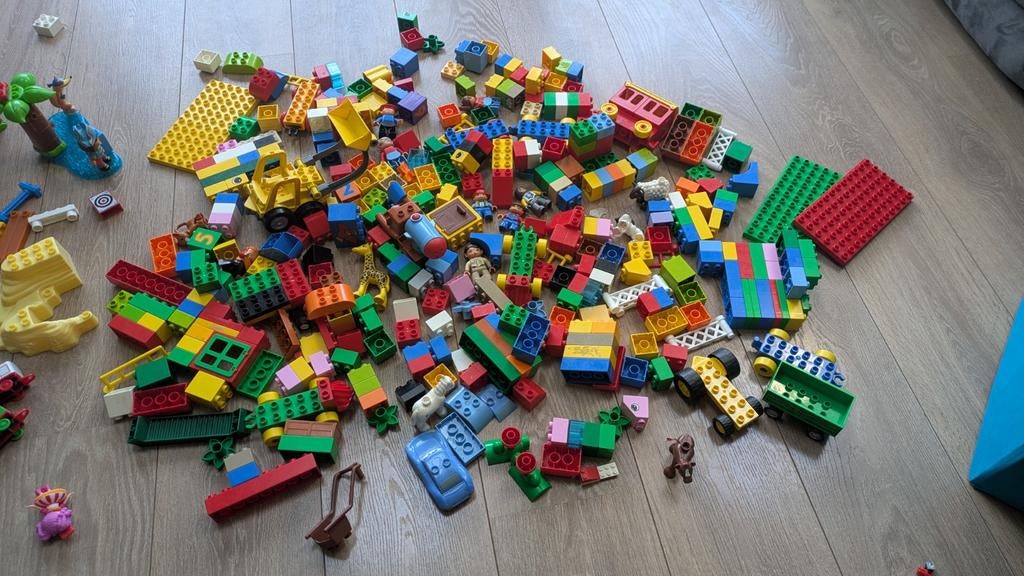 Grote verzameling Duplo blokken en figuren, Ophalen, Gebruikt, Losse stenen, Duplo