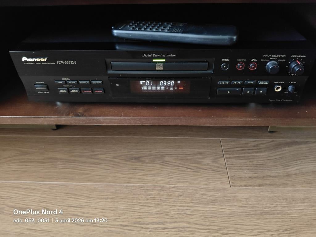 Pioneer PDR-555RW (cd recorder), Ophalen, Zo goed als nieuw