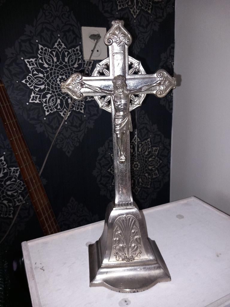 Crucifix staand, Ophalen of Verzenden, Gebruikt, Beeld(je)