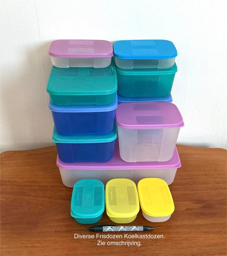 Tupperware Diverse Frisdozen Koelkastdozen zie omschrijving., Ophalen of Verzenden, Zo goed als nieuw
