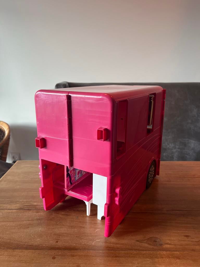 Barbie Camper met Barbie, Ken, kinderen en accessoires, Ophalen, Gebruikt, Meisje