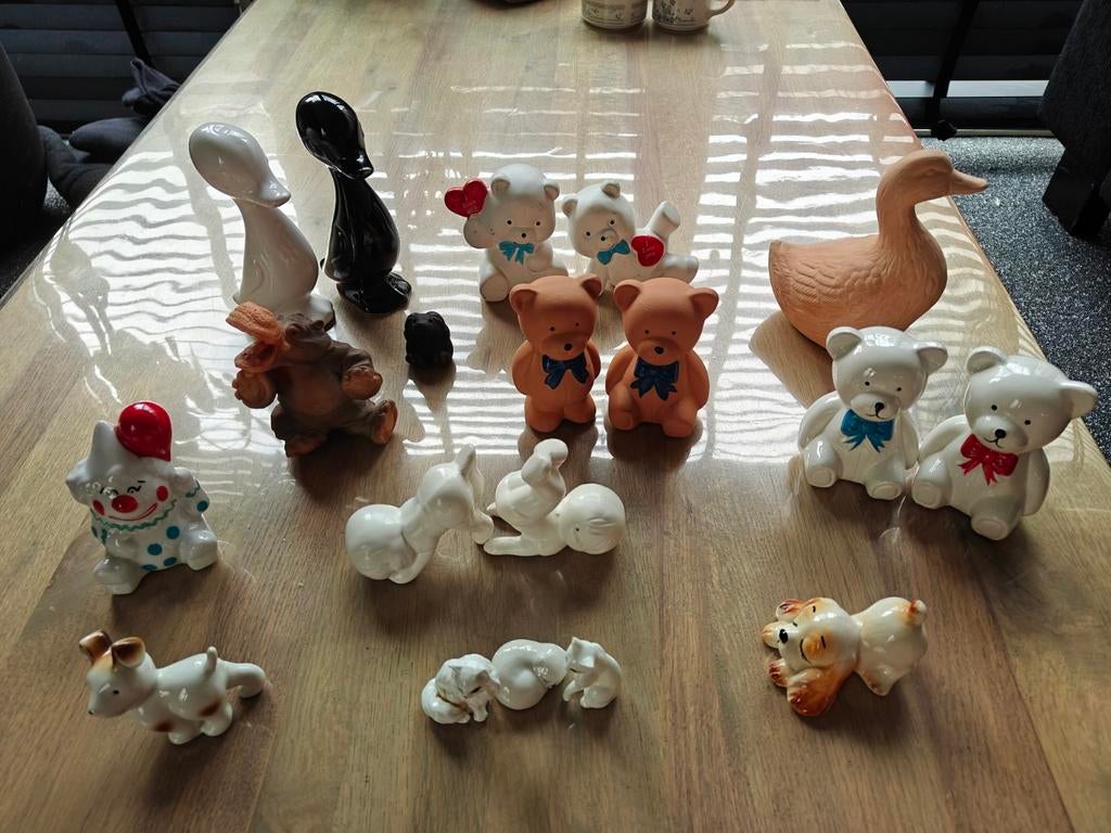 Verzameling beeldjes, Verzamelen, Beelden en Beeldjes, Ophalen of Verzenden, Gebruikt, Dier