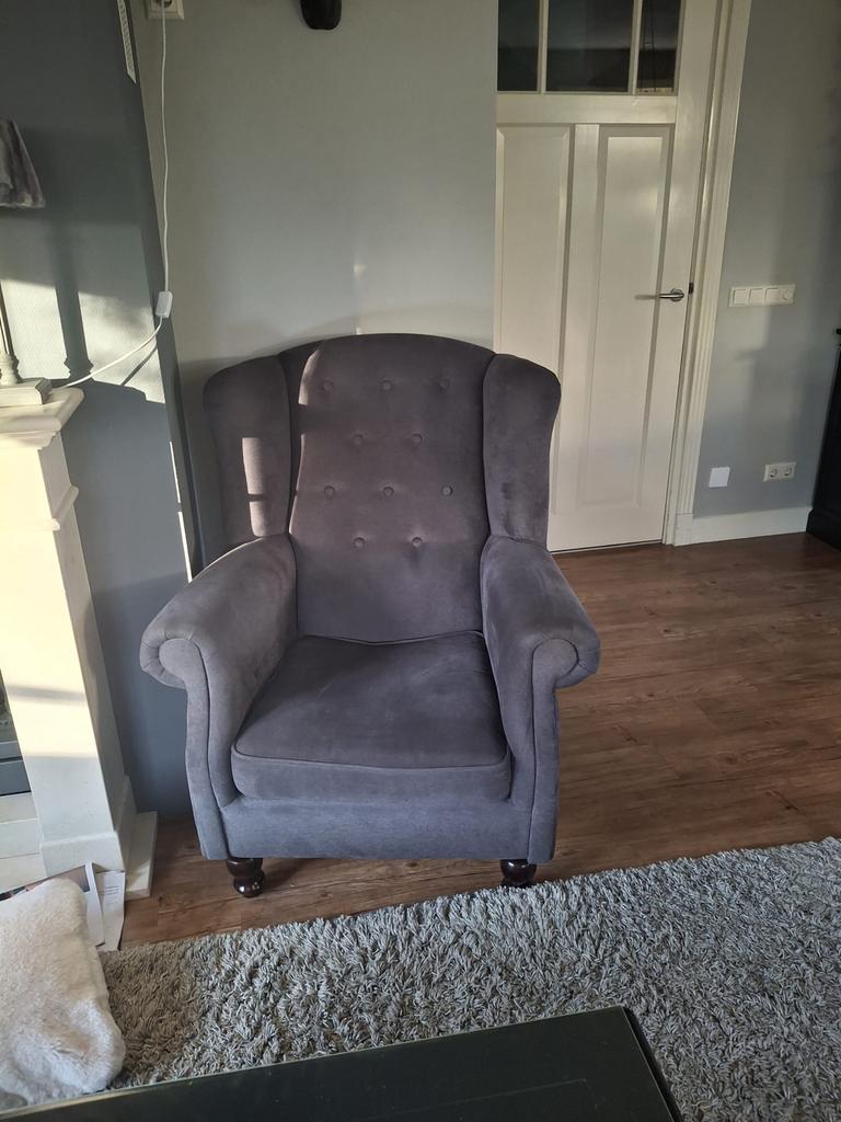 Comfortabel bankstel: 2 1/2, 2-zitsbank en fauteuil, Ophalen, Gebruikt, 150 tot 200 cm, Tweepersoons