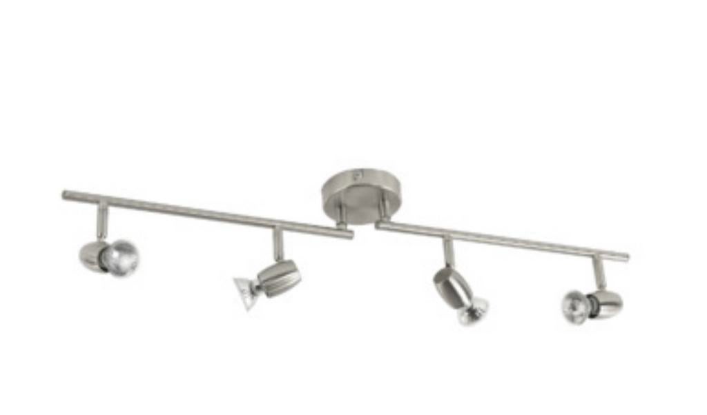 Gamma Quatrobalk Rimini opbouwspot met LED lampen, Gebruikt, Metaal of Aluminium, Ophalen of Verzenden, Modern