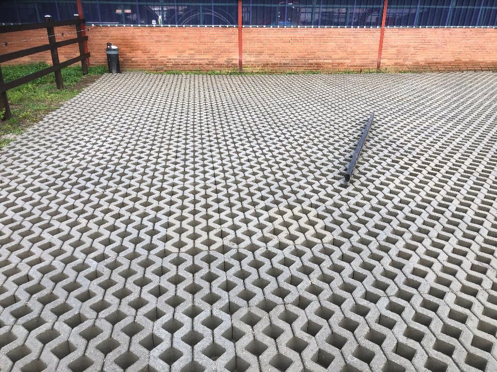 Grastegels 60x40 cm vlak of ribbel., Verzenden, Nieuw