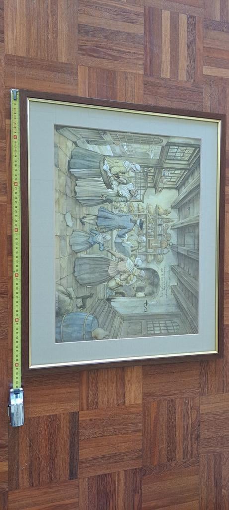 Schilderij Anton Pieck in goede staat, Antiek en Kunst, Kunst | Schilderijen | Klassiek, Ophalen