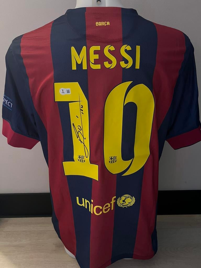 Lionel Messi Barcelona 2014/15 Beckett Witnessed, Verzamelen, Sportartikelen en Voetbal, Zo goed als nieuw, Shirt, Buitenlandse clubs