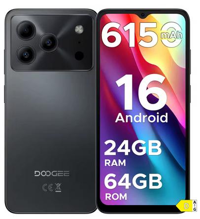DOOGEE Note 56 Smartphone Android 16, Verzenden, Zwart, Touchscreen, Nieuw