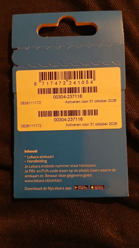 0626111172 top nummer lebara gratis verzending erbij, Verzenden, Nieuw, KPN, Simkaart