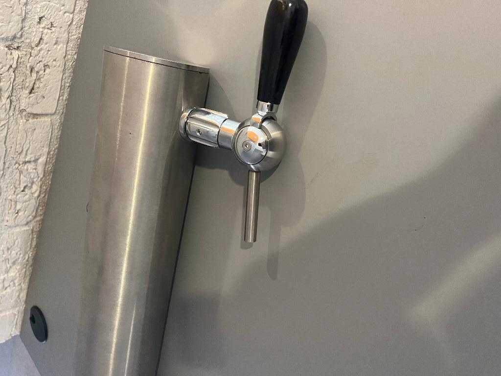 biertap Grolsch RVS  Groene Led Verlichting, Ophalen, Gebruikt