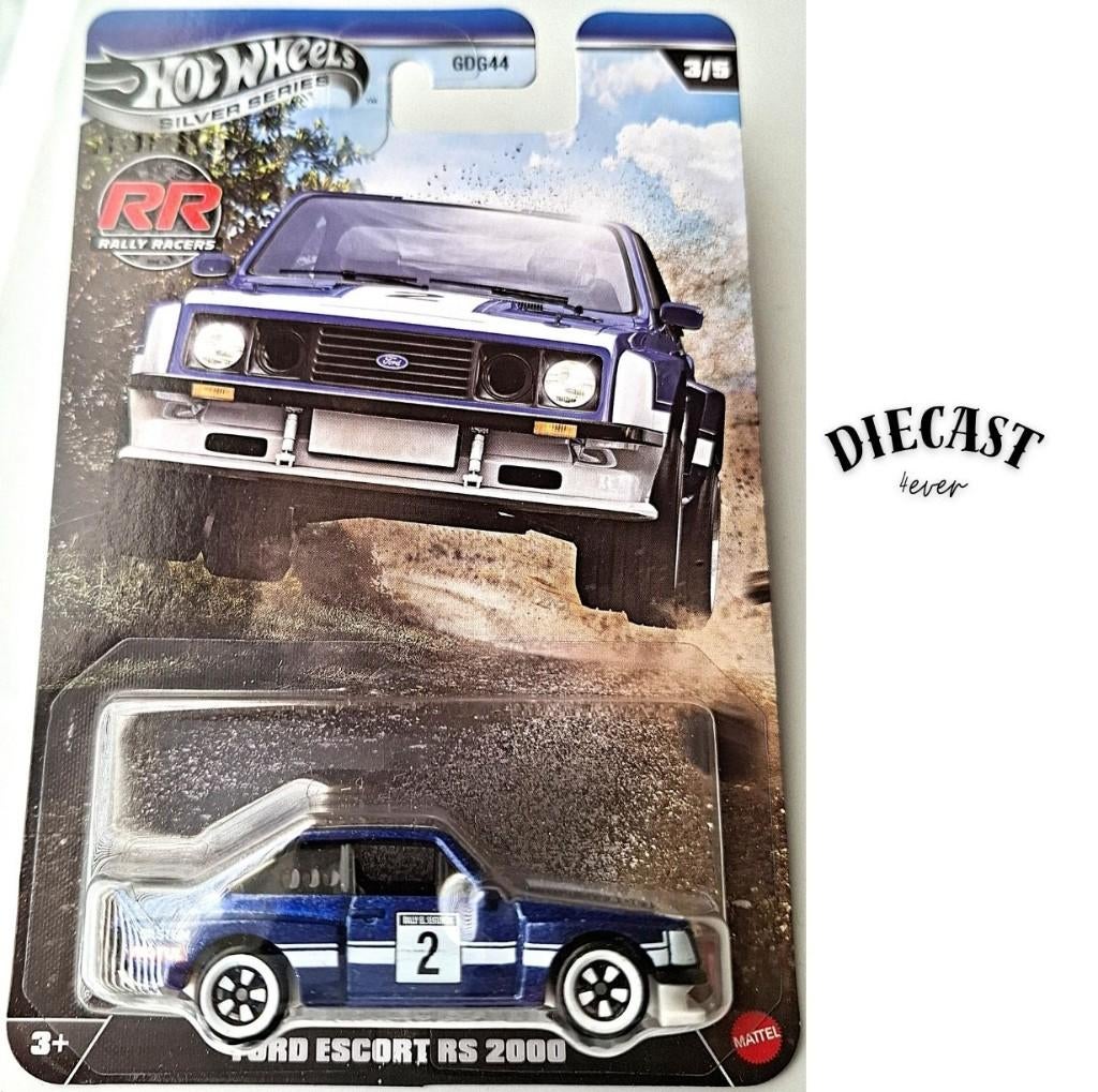 Hot Wheels Ford Escort RS 2000 Silver series, Ophalen, Nieuw, Auto