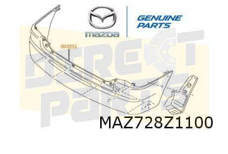 Mazda Demio (5/00) achterbumper (te spuiten) Origineel! D269, -, Verzenden, -, Nieuw