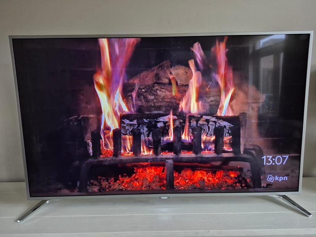 Philips 55 inch TV met lichte streep in beeld, Ophalen of Verzenden, Gebruikt, 100 cm of meer, Philips