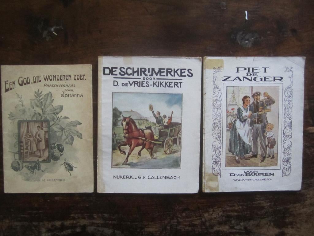 Oude zondagsschoolboekjes door Johanna/de Vries/Piet de zan, Antiek en Kunst, Ophalen of Verzenden