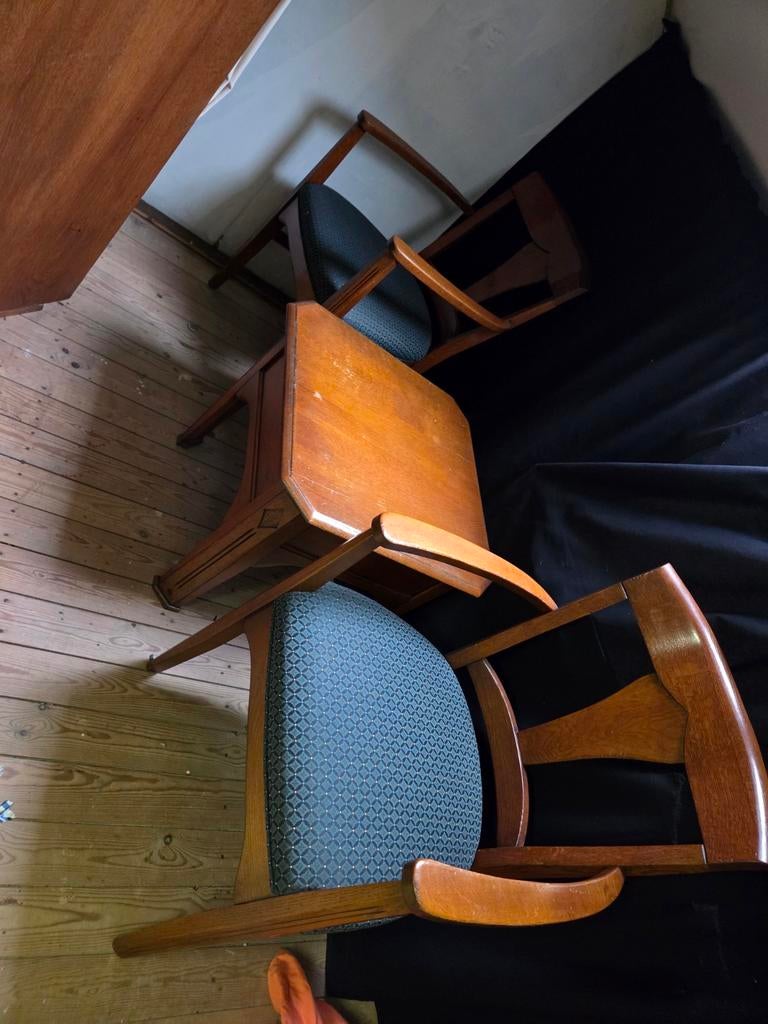 Tafel met 2 stoelen, Huis en Inrichting, Stoelen, Ophalen, Gebruikt, Twee