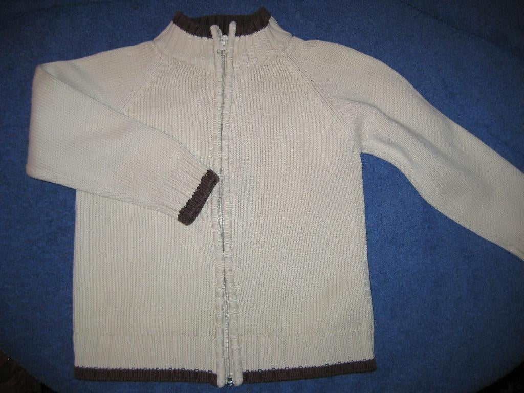Beige vest, 110, H+M, Ophalen of Verzenden, Zo goed als nieuw, Jongen, Trui of Vest